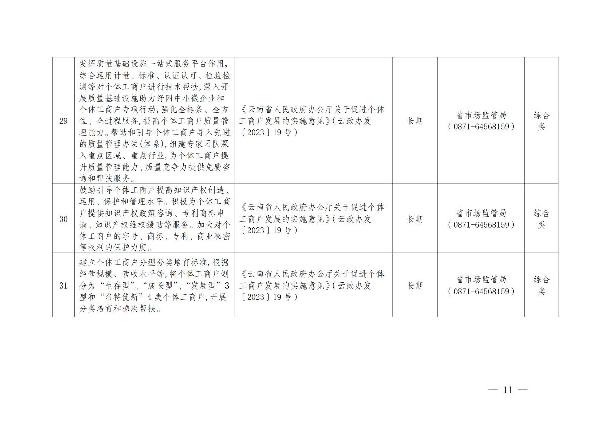 《云南省个体工商户分型分类帮扶措施指导目录（2024版）》_9